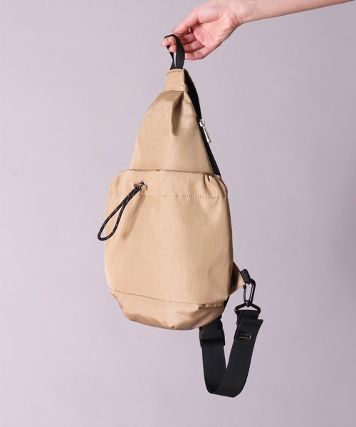 Legato Largo（レガートラルゴ）の「(LF)【Legato Largo】ドロスト クロス ボディバッグ（ボディバッグ/ウエストポーチ・レディース・アイボリー/ブラック/グレー/ベージュ・ONE SIZE）」の20枚目の写真