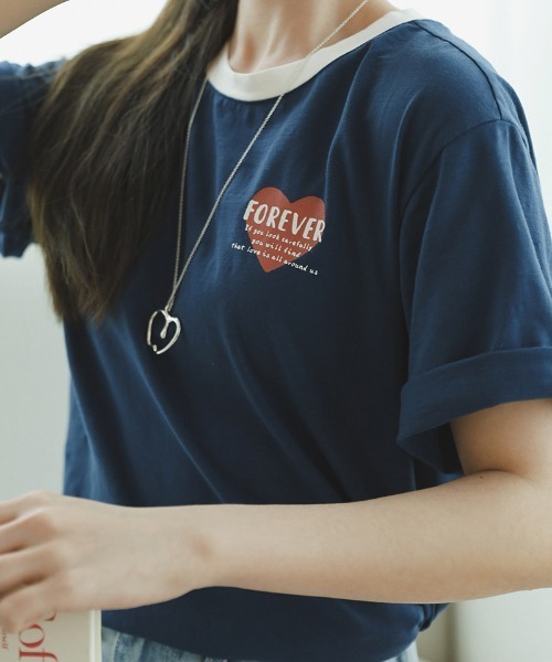 【セール】ハートプリントＴシャツ(親子ペア対応)（Tシャツ/カットソー）｜William&Beta（ウィリアムアンドベター）