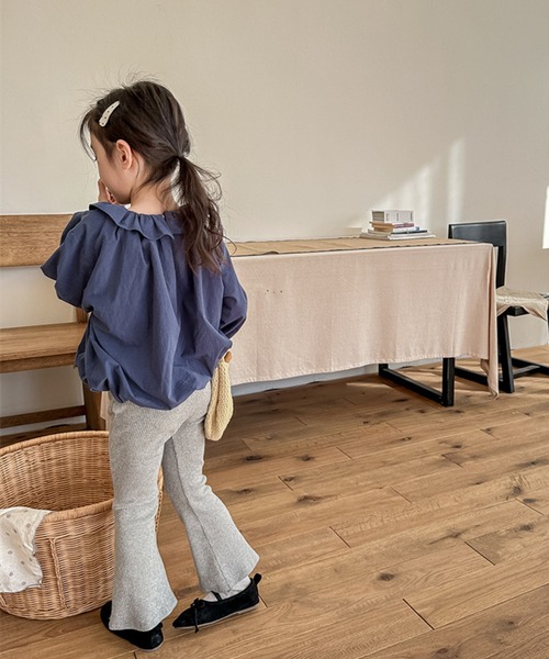 aimoha（アイモハ）の「【aimoha-KIDS-】9分丈　セミフレアパンツ (OG)（その他パンツ・キッズ・ライトグレー/ダークグレー/ピンク/ブラック/ライトピンク/ブルー・100/90/80/130/120/110/160/140/150）」の15枚目の写真