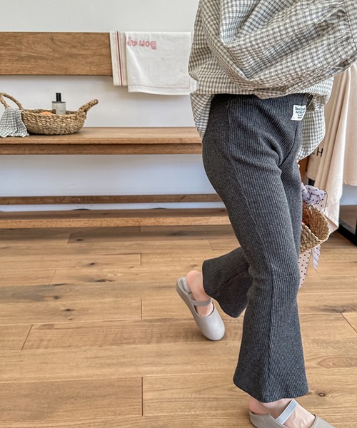 aimoha（アイモハ）の「【aimoha-KIDS-】9分丈　セミフレアパンツ (OG)（その他パンツ・キッズ・ライトグレー/ダークグレー/ピンク/ブラック/ライトピンク/ブルー・100/90/80/130/120/110/160/140/150）」の20枚目の写真