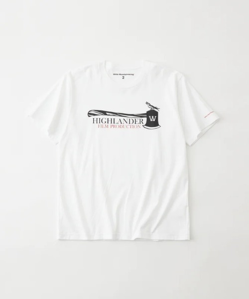 WHITE MOUNTAINEERING（ホワイトマウンテニアリング）の「HIGHLANDER FILM PRODUCTION T-SHIRT（Tシャツ/カットソー・メンズ・ブラック/ホワイト/ネイビー・2/3/4）」の2枚目の写真