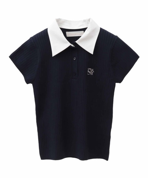 31 Sons de mode(トランテアン ソン ドゥ モード)の「シャツ襟付き2WAYリブニット(ニット/セーター・レディース・ネイビー/レッド/ライトグレー・36)」の16枚目の写真