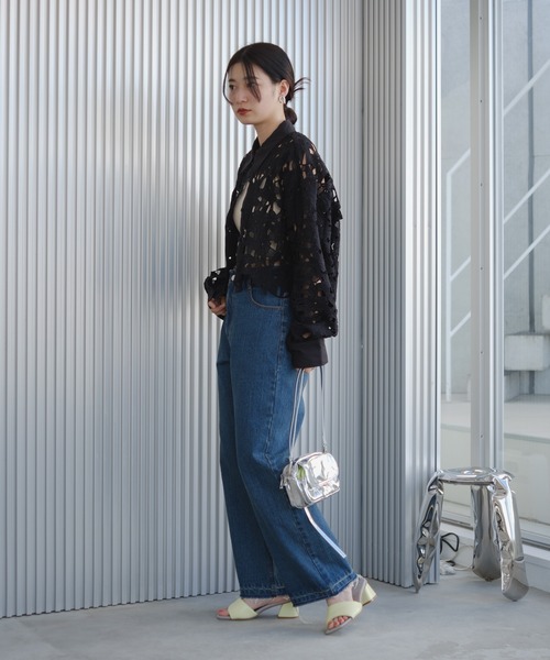 Kastane（カスタネ）の「レースクロップドシャツ（シャツ/ブラウス・レディース・ブラック/ホワイト・FREE）」の20枚目の写真