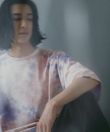 【brknhome/ブロークンホーム】オーバーサイズ タイダイプリントTシャツ