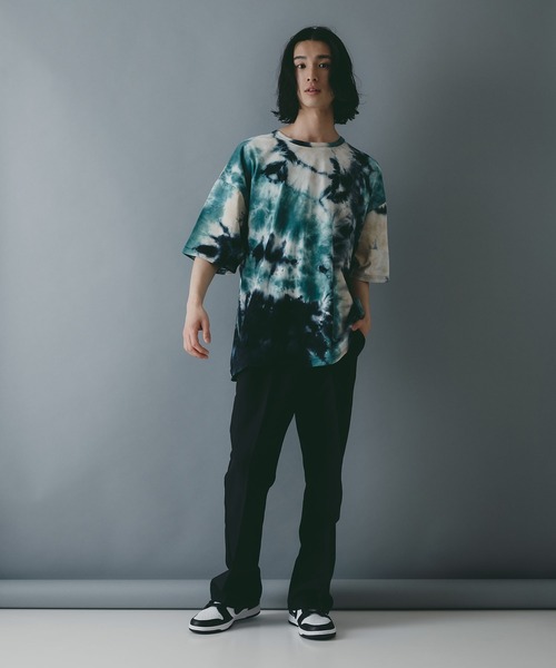 brknhome（ブロークンホーム）の「【brknhome/ブロークンホーム】オーバーサイズ　タイダイプリントTシャツ（Tシャツ/カットソー・メンズ・グリーン/レッド/ブルー・LARGE/MEDIUM）」の10枚目の写真