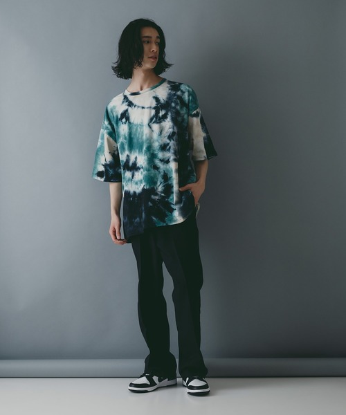 brknhome（ブロークンホーム）の「【brknhome/ブロークンホーム】オーバーサイズ　タイダイプリントTシャツ（Tシャツ/カットソー・メンズ・グリーン/レッド/ブルー・LARGE/MEDIUM）」の11枚目の写真