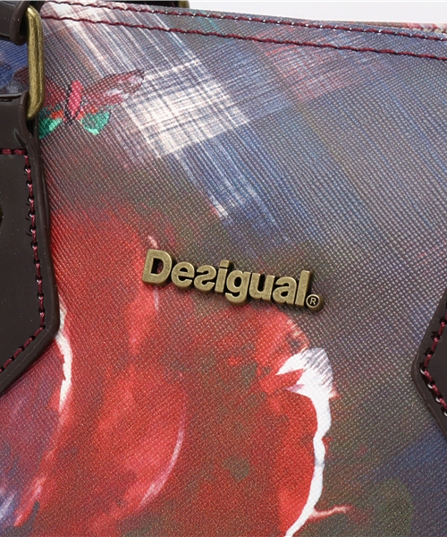 Desigual（デシグアル）の「「Desigual/デシグアル」フラワープリントエナメルボストンバッグ（ボストンバッグ・レディース・ワインレッド・ONE SIZE）」の12枚目の写真