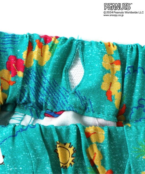 PEANUTS(ピーナッツ)の「【セットアップ・お揃い可能】PEANUTS ALOHA SHORTS(オトナ)(その他パンツ・レディース・キナリ/ブラック/ターコイズブルー・LARGE/MEDIUM)」の8枚目の写真