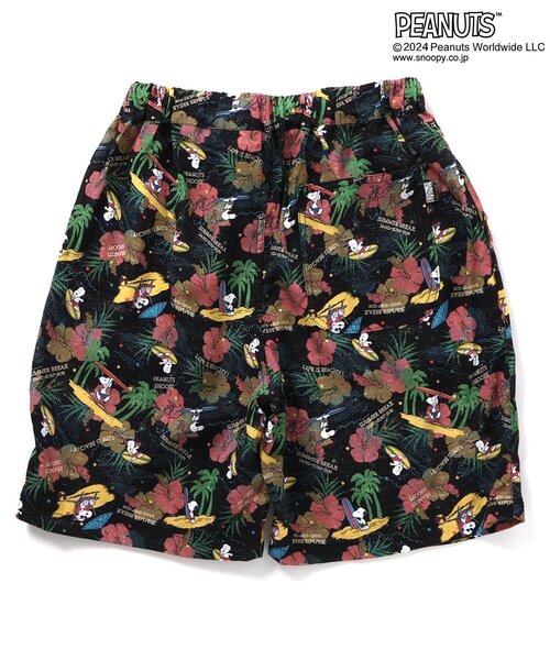 PEANUTS(ピーナッツ)の「【セットアップ・お揃い可能】PEANUTS ALOHA SHORTS(オトナ)(その他パンツ・レディース・キナリ/ブラック/ターコイズブルー・LARGE/MEDIUM)」の11枚目の写真
