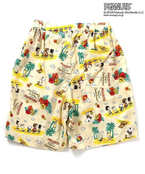 PEANUTS(ピーナッツ)の「【セットアップ・お揃い可能】PEANUTS ALOHA SHORTS(オトナ)(その他パンツ・レディース・キナリ/ブラック/ターコイズブルー・LARGE/MEDIUM)」の12枚目の写真