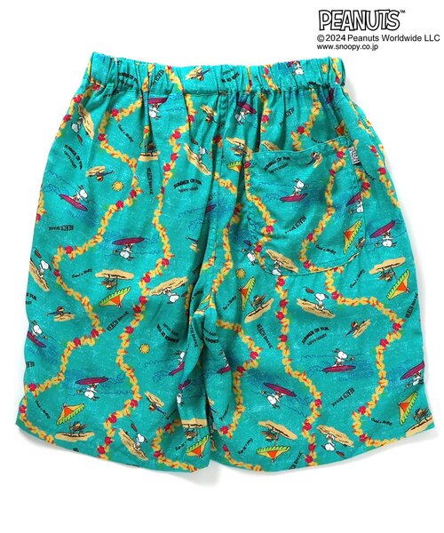 PEANUTS(ピーナッツ)の「【セットアップ・お揃い可能】PEANUTS ALOHA SHORTS(オトナ)(その他パンツ・レディース・キナリ/ブラック/ターコイズブルー・LARGE/MEDIUM)」の13枚目の写真