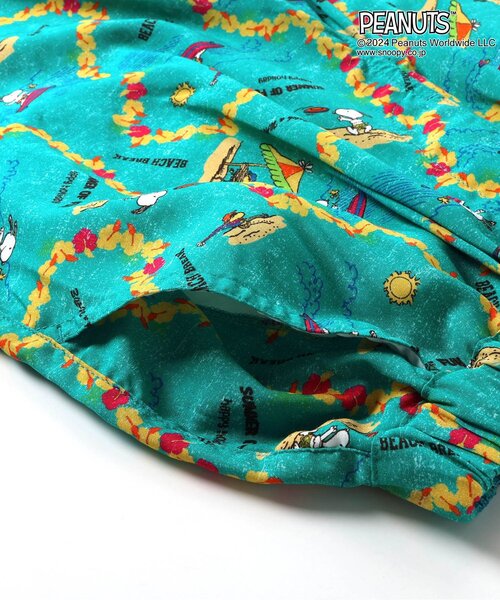 PEANUTS(ピーナッツ)の「【セットアップ・お揃い可能】PEANUTS ALOHA SHORTS(オトナ)(その他パンツ・レディース・キナリ/ブラック/ターコイズブルー・LARGE/MEDIUM)」の15枚目の写真
