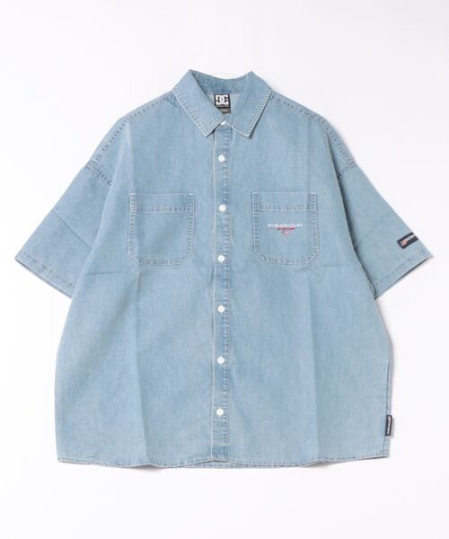 DC SHOES（ディーシーシューズ）の「23 WORKERS SS SHIRT/DC半袖シャツ（シャツ/ブラウス・メンズ・インディゴブルー/ブラック系その他・X-LARGE/LARGE/MEDIUM）」の2枚目の写真
