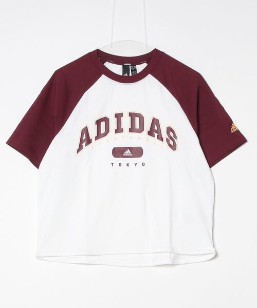 adidas（アディダス）の「アディダス adidas W KCCL Tシャツ1（Tシャツ/カットソー・レディース・ホワイト×グリーン/ホワイト・S/M/L/XL）」の2枚目の写真