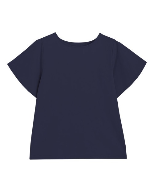 Pierrot(ピエロ)の「ひんやりシルキーフレアスリーブカットソー(Tシャツ/カットソー・レディース・ライトベージュ/ブラック/オフホワイト/ネイビー・M/L)」の16枚目の写真