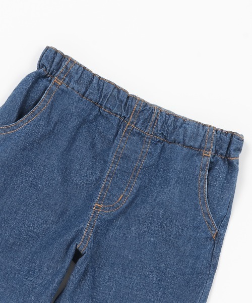 petit main（プティマイン）の「ストレッチデニムハーフパンツ（デニムパンツ・キッズ・サックスブルー/ブルー・110cm/120cm/130cm/100cm/80ｃｍ/90cm）」の14枚目の写真