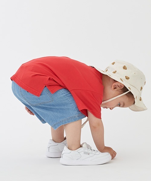 petit main（プティマイン）の「ストレッチデニムハーフパンツ（デニムパンツ・キッズ・サックスブルー/ブルー・110cm/120cm/130cm/100cm/80ｃｍ/90cm）」の6枚目の写真