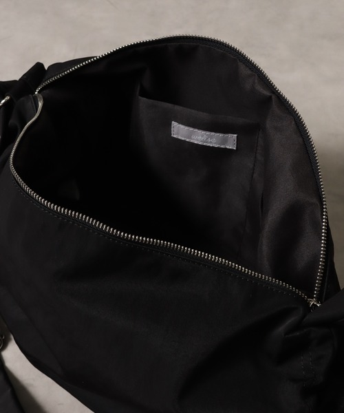 welise（ウェライズ）の「【welise/ウェライズ】HQヘビーナイロン ダブルギャザーストリングショルダーバッグ（ショルダーバッグ・メンズ・ブラック/チャコールグレー・FREE）」の17枚目の写真