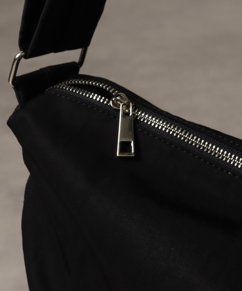 welise（ウェライズ）の「【welise/ウェライズ】HQヘビーナイロン ダブルギャザーストリングショルダーバッグ（ショルダーバッグ・メンズ・ブラック/チャコールグレー・FREE）」の15枚目の写真