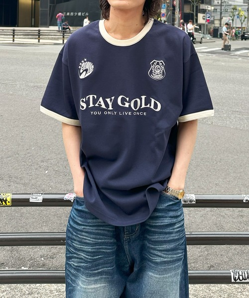 STAY GOLD(ステイゴールド)の「【STAYGOLD】ゲームシャツデザイン Tシャツ / Game shirt design T-shirt(Tシャツ/カットソー・メンズ・レッド/ネイビー/ホワイト・L/M)」の10枚目の写真