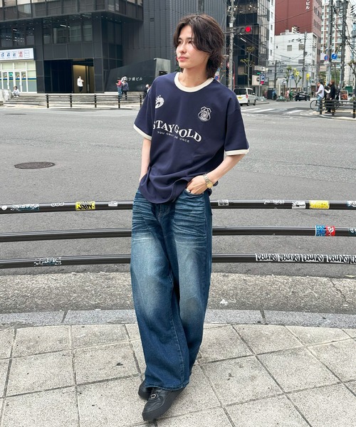 STAY GOLD(ステイゴールド)の「【STAYGOLD】ゲームシャツデザイン Tシャツ / Game shirt design T-shirt(Tシャツ/カットソー・メンズ・レッド/ネイビー/ホワイト・L/M)」の11枚目の写真