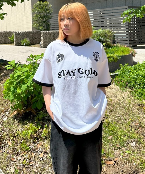 STAY GOLD(ステイゴールド)の「【STAYGOLD】ゲームシャツデザイン Tシャツ / Game shirt design T-shirt(Tシャツ/カットソー・メンズ・レッド/ネイビー/ホワイト・L/M)」の8枚目の写真