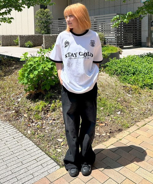 STAY GOLD(ステイゴールド)の「【STAYGOLD】ゲームシャツデザイン Tシャツ / Game shirt design T-shirt(Tシャツ/カットソー・メンズ・レッド/ネイビー/ホワイト・L/M)」の9枚目の写真
