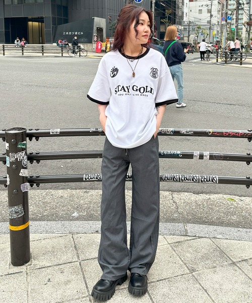 STAY GOLD(ステイゴールド)の「【STAYGOLD】ゲームシャツデザイン Tシャツ / Game shirt design T-shirt(Tシャツ/カットソー・メンズ・レッド/ネイビー/ホワイト・L/M)」の7枚目の写真