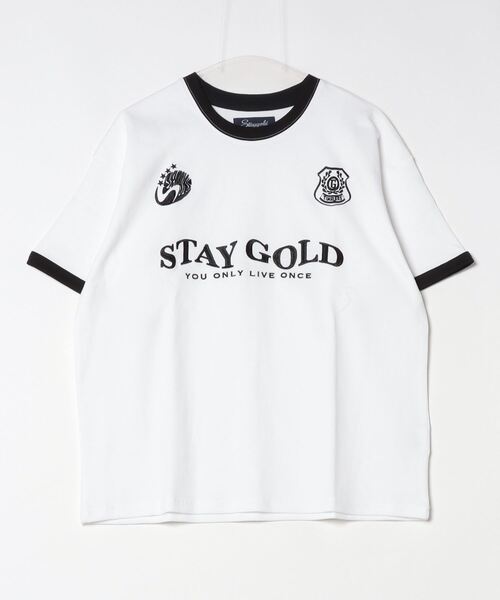 STAY GOLD(ステイゴールド)の「【STAYGOLD】ゲームシャツデザイン Tシャツ / Game shirt design T-shirt(Tシャツ/カットソー・メンズ・レッド/ネイビー/ホワイト・L/M)」の22枚目の写真