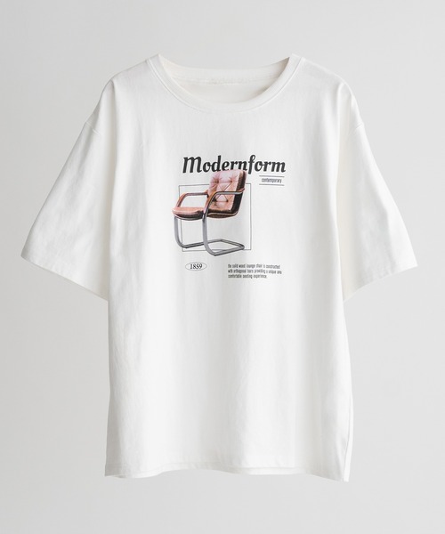 Adoon plain(アドーンプレーン)の「アソートプリントT (プランター)(Tシャツ/カットソー・メンズ・オフホワイト/チャコールグレー/ブラック系その他/ホワイト系その他/ブラック・LARGE/MEDIUM)」の3枚目の写真