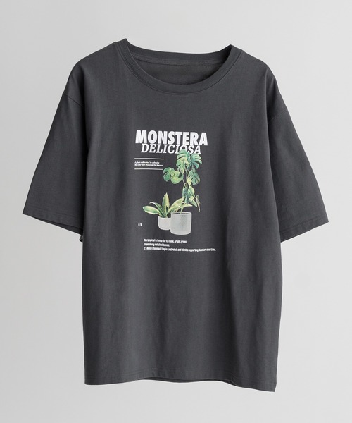 Adoon plain(アドーンプレーン)の「アソートプリントT (プランター)(Tシャツ/カットソー・メンズ・オフホワイト/チャコールグレー/ブラック系その他/ホワイト系その他/ブラック・LARGE/MEDIUM)」の5枚目の写真