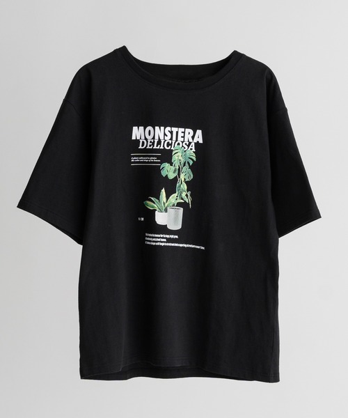 Adoon plain(アドーンプレーン)の「アソートプリントT (プランター)(Tシャツ/カットソー・メンズ・オフホワイト/チャコールグレー/ブラック系その他/ホワイト系その他/ブラック・LARGE/MEDIUM)」の4枚目の写真