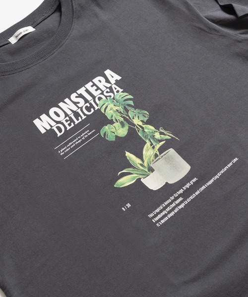 Adoon plain(アドーンプレーン)の「アソートプリントT (プランター)(Tシャツ/カットソー・メンズ・オフホワイト/チャコールグレー/ブラック系その他/ホワイト系その他/ブラック・LARGE/MEDIUM)」の10枚目の写真
