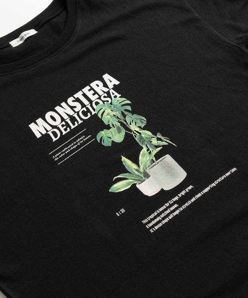 Adoon plain(アドーンプレーン)の「アソートプリントT (プランター)(Tシャツ/カットソー・メンズ・オフホワイト/チャコールグレー/ブラック系その他/ホワイト系その他/ブラック・LARGE/MEDIUM)」の9枚目の写真