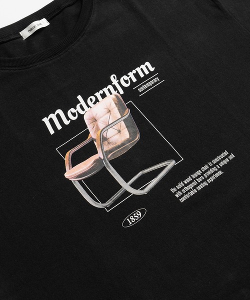 Adoon plain(アドーンプレーン)の「アソートプリントT (プランター)(Tシャツ/カットソー・メンズ・オフホワイト/チャコールグレー/ブラック系その他/ホワイト系その他/ブラック・LARGE/MEDIUM)」の12枚目の写真