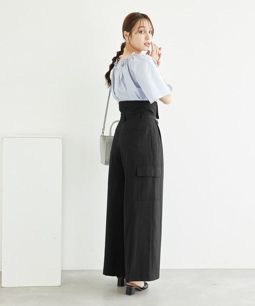 ROPE' PICNIC(ロペピクニック)の「アシンメトリータックパンツ(その他パンツ・レディース・ブラック/ベージュ系その他・36/38/40)」の5枚目の写真