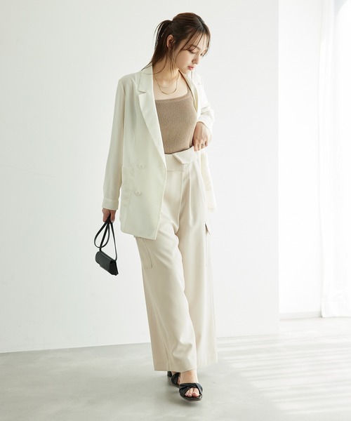 ROPE' PICNIC(ロペピクニック)の「アシンメトリータックパンツ(その他パンツ・レディース・ブラック/ベージュ系その他・36/38/40)」の8枚目の写真