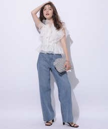 Apuweiser-riche（アプワイザーリッシェ）の「フリルショートブラウス