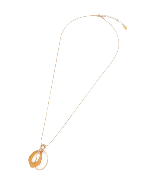 ROPE' PICNIC（ロペピクニック）の「マットクリアパーツトップネックレス（ネックレス・レディース・ブラウン/ブルー系その他4/オフホワイト・FREE）」の5枚目の写真