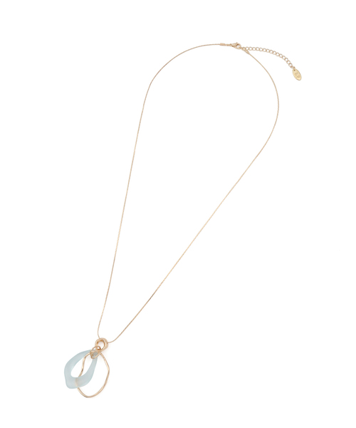 ROPE' PICNIC（ロペピクニック）の「マットクリアパーツトップネックレス（ネックレス・レディース・ブラウン/ブルー系その他4/オフホワイト・FREE）」の6枚目の写真