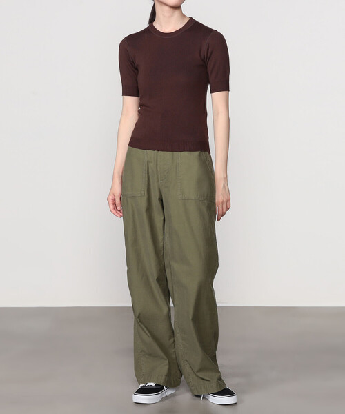 セール】MORRIS & SONS | コットン 半袖ニットTシャツ WOMEN