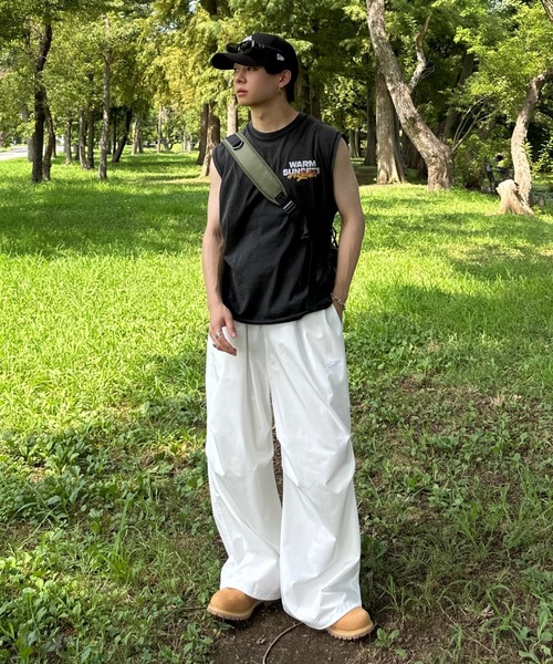 ADAMASTE（アダマスト）の「撥水スーパーワイドテックパンツ【セットアップ対応】（その他パンツ・メンズ・ホワイト/カモフラージュ/ブラック・LARGE/MEDIUM）」の18枚目の写真