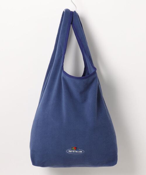 FRUIT OF THE LOOM(フルーツオブザルーム)の「FREECE TOTE BAG /トートバッグ / A4 / カジュアル / ロゴ / ワンポイント / 刺繍 / 大容量 / フリース / ユニセックス(トートバッグ・メンズ・グレー/グリーン/ピンク/ブラウン/オレンジ/ネイビー・FREE)」の1枚目の写真
