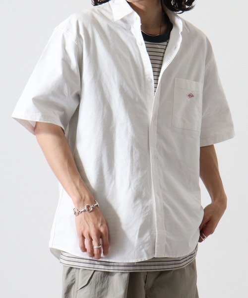 BALL(ボール)の「BALL オックス 半袖 レギュラーカラーシャツ(シャツ/ブラウス・メンズ・ストライプ/サックスブルー/オフホワイト・LL/L/M)」の1枚目の写真