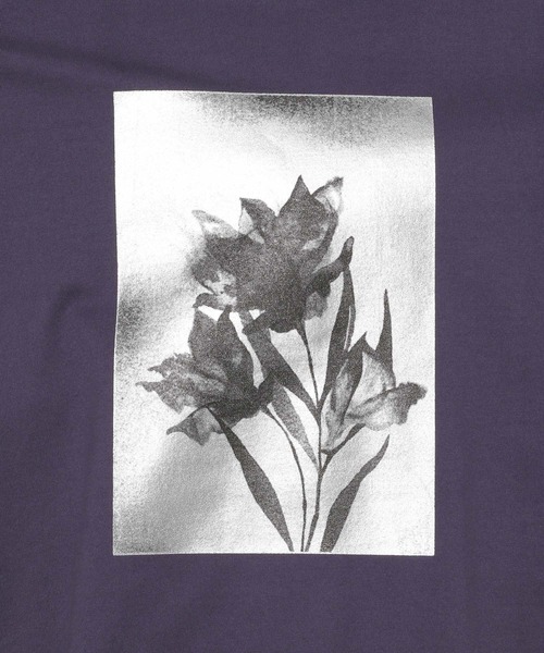 HARE(ハレ)の「フラワーモチーフハクプリントカット(HARE)(Tシャツ/カットソー・メンズ・パープル/ホワイト/ブラック・FREE)」の13枚目の写真