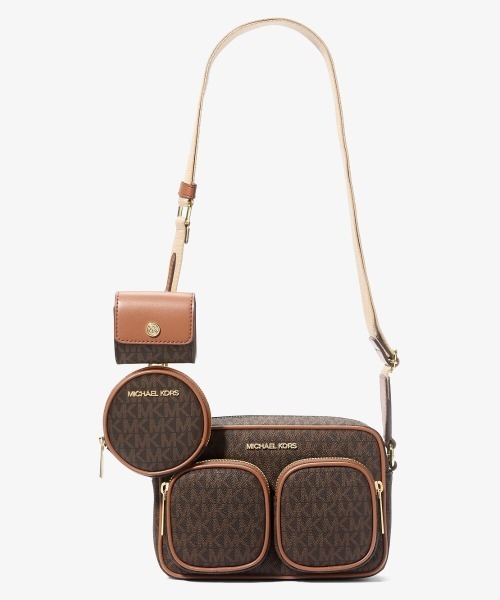 新品　MICHAEL KORS　カードケース　ブラウン　MK-307 MK-307】MICHAEL KORS マイケル・コース ブラウン