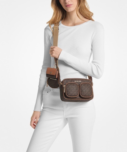 極美品 マイケルコース ジェット リベット チェーン ショルダーバッグc829 MICHAEL KORS ショルダーバッグ バッグ JET SET ITEM フルーツ
