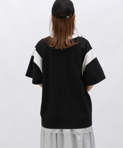 LAKOLE（ラコレ）の「ゲームプリントTEE / 130860（Tシャツ/カットソー・レディース・ブラック/オフホワイト/ネイビー・FREE）」の19枚目の写真