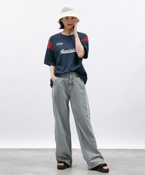 LAKOLE（ラコレ）の「ゲームプリントTEE / 130860（Tシャツ/カットソー・レディース・ブラック/オフホワイト/ネイビー・FREE）」の20枚目の写真