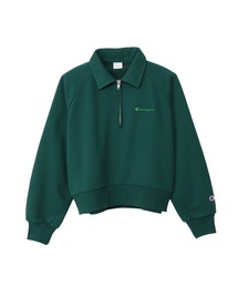 【Champion/チャンピオン】レディース ハーフジップスウェットシャツ